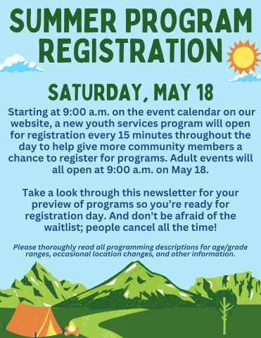 Summer Program Registration