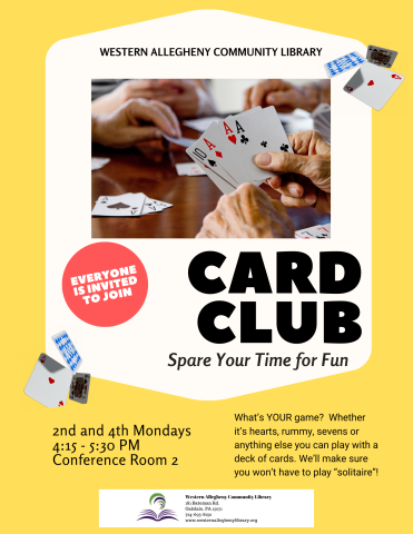 Card Club Flyer