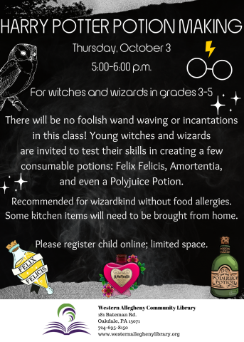 Harry Potter Potion Making Flyer