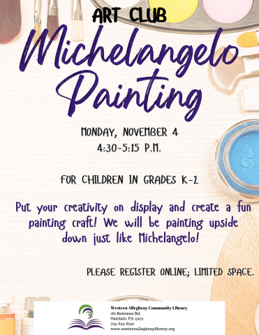 Michelangelo Painting Flyer