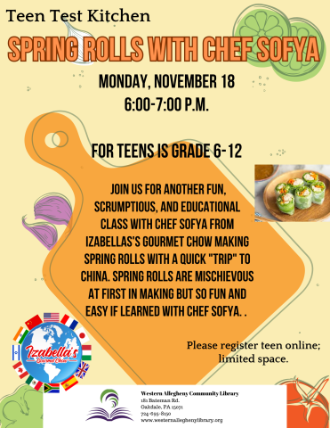 Spring Rolls Flyer