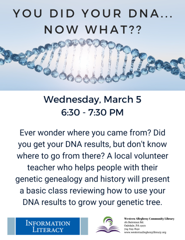 DNA Results flyer