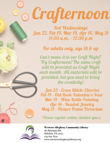 Crafternoon flyer