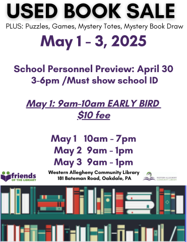 Spring Book Sale flyer