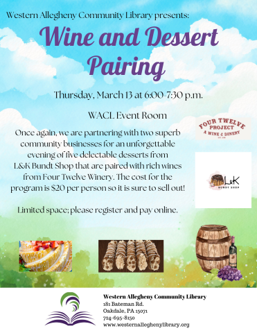 Wine & Dessert flyer