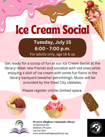 Ice Cream Social flyer