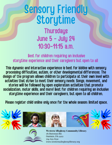 Sensory Storytime flyer