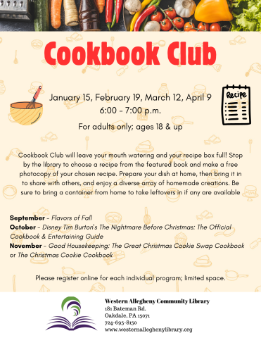 Cookbook Club Flyer 