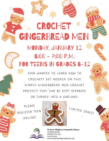 Crochet Gingerbread Men Flyer