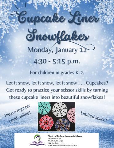 Cupcake Liner Snowflakes Flyer