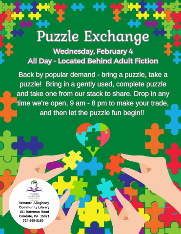 Puzzle Exchange flyer