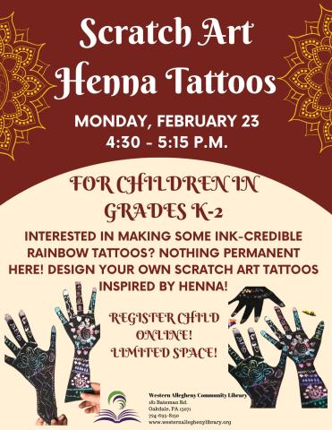 Scratch Art Henna Flyer