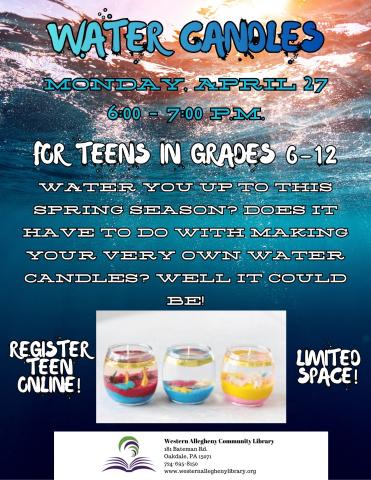 Water Candles Flyer