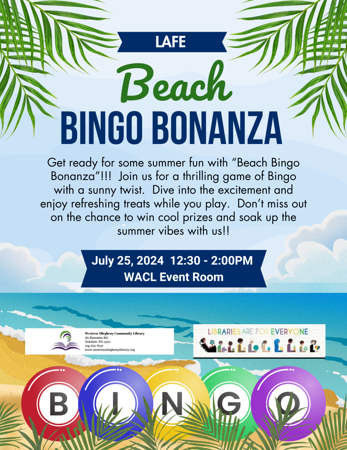 Beach BINGO Bonanza