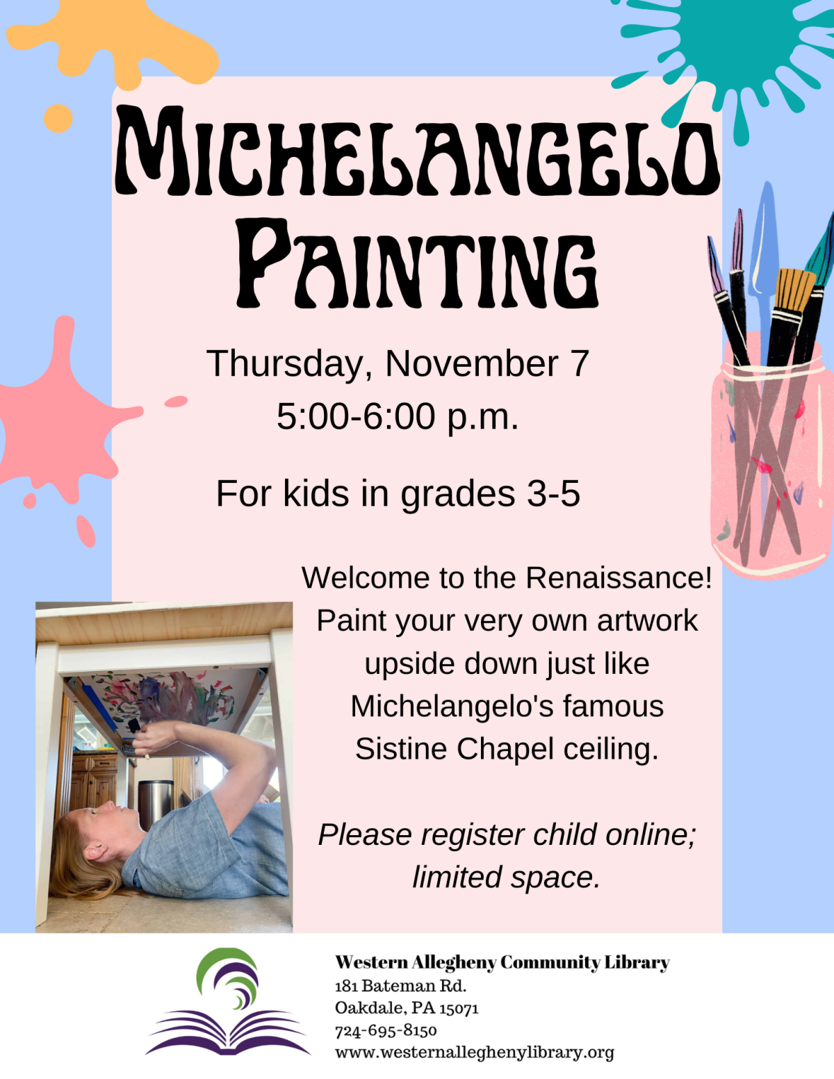 Michelangelo Painting Flyer