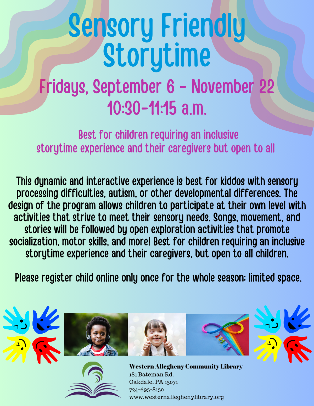 Sensory Storytime Flyer