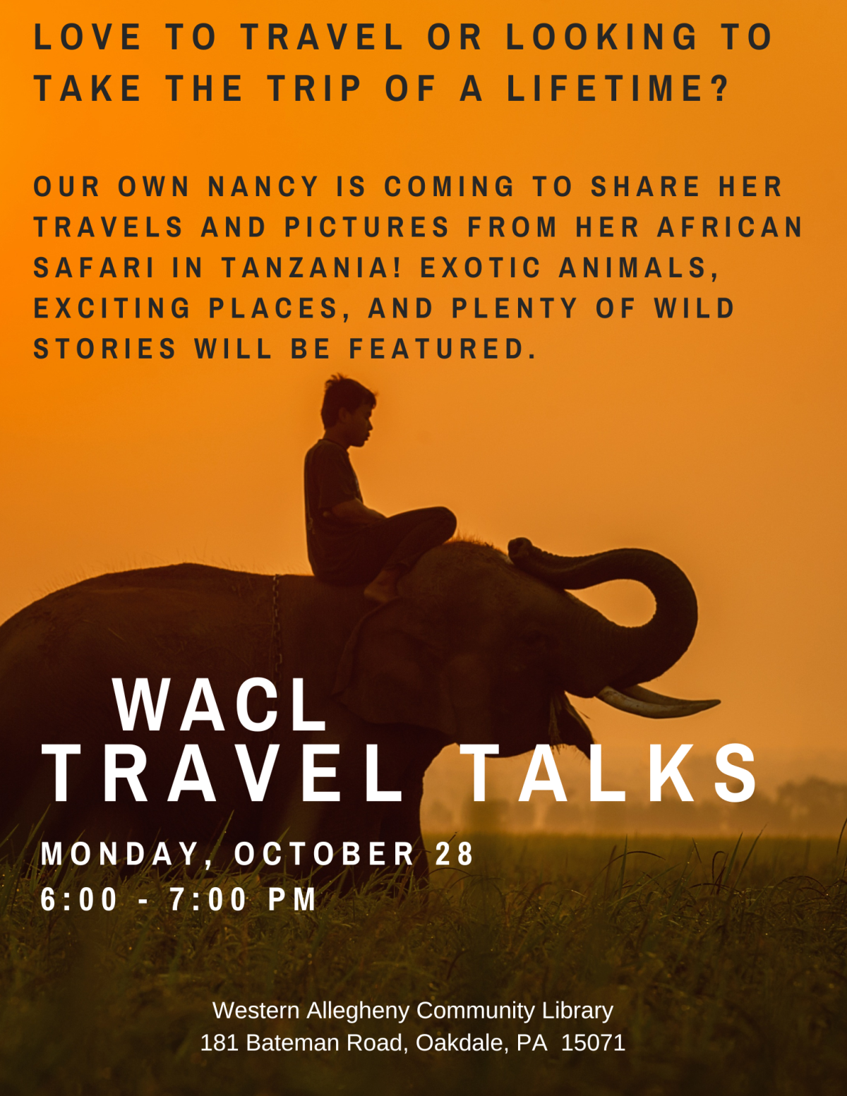 Travel Talks Flyer