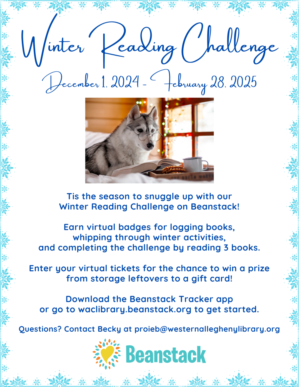 Winter Reading Challenge Flyer