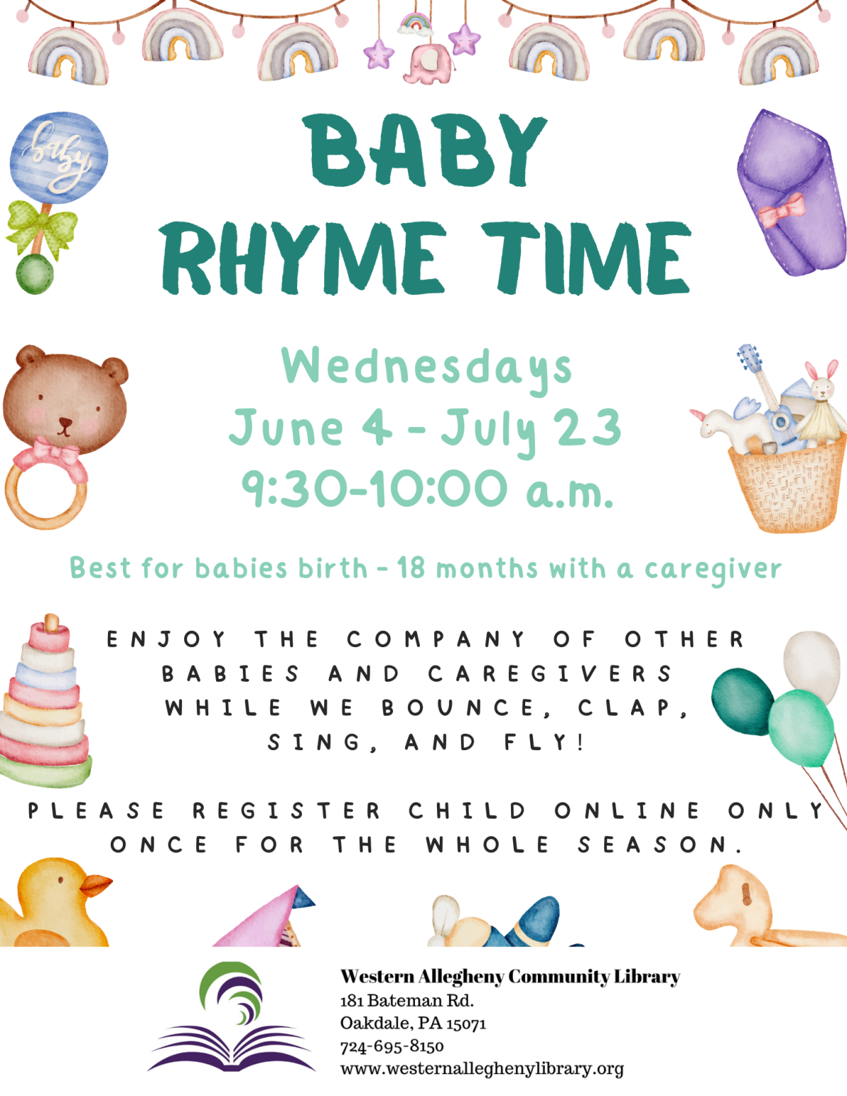 Baby Rhyme Time flyer