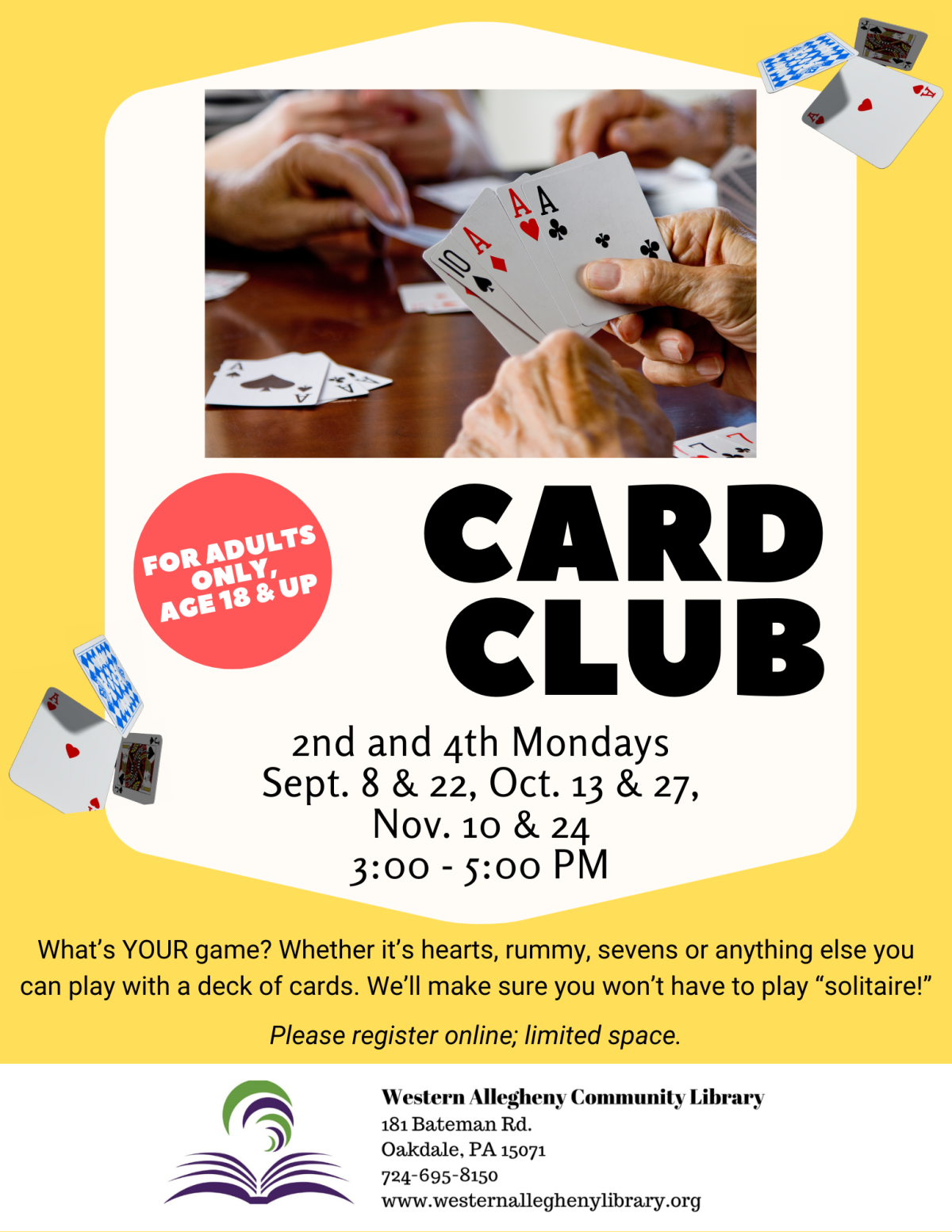 Card Club Flyer