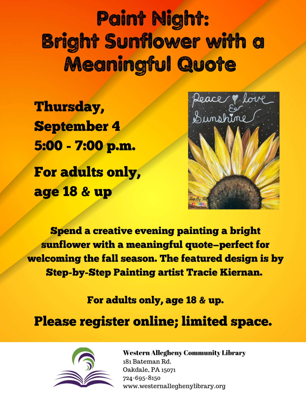 Paint Night flyer