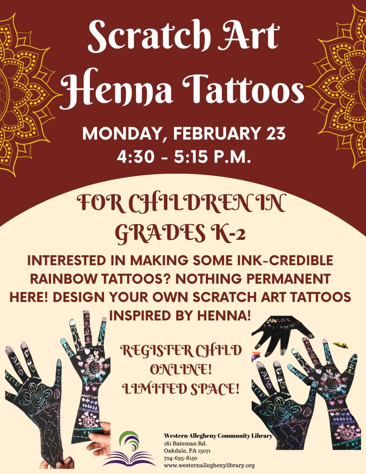 Scratch Art Henna Flyer