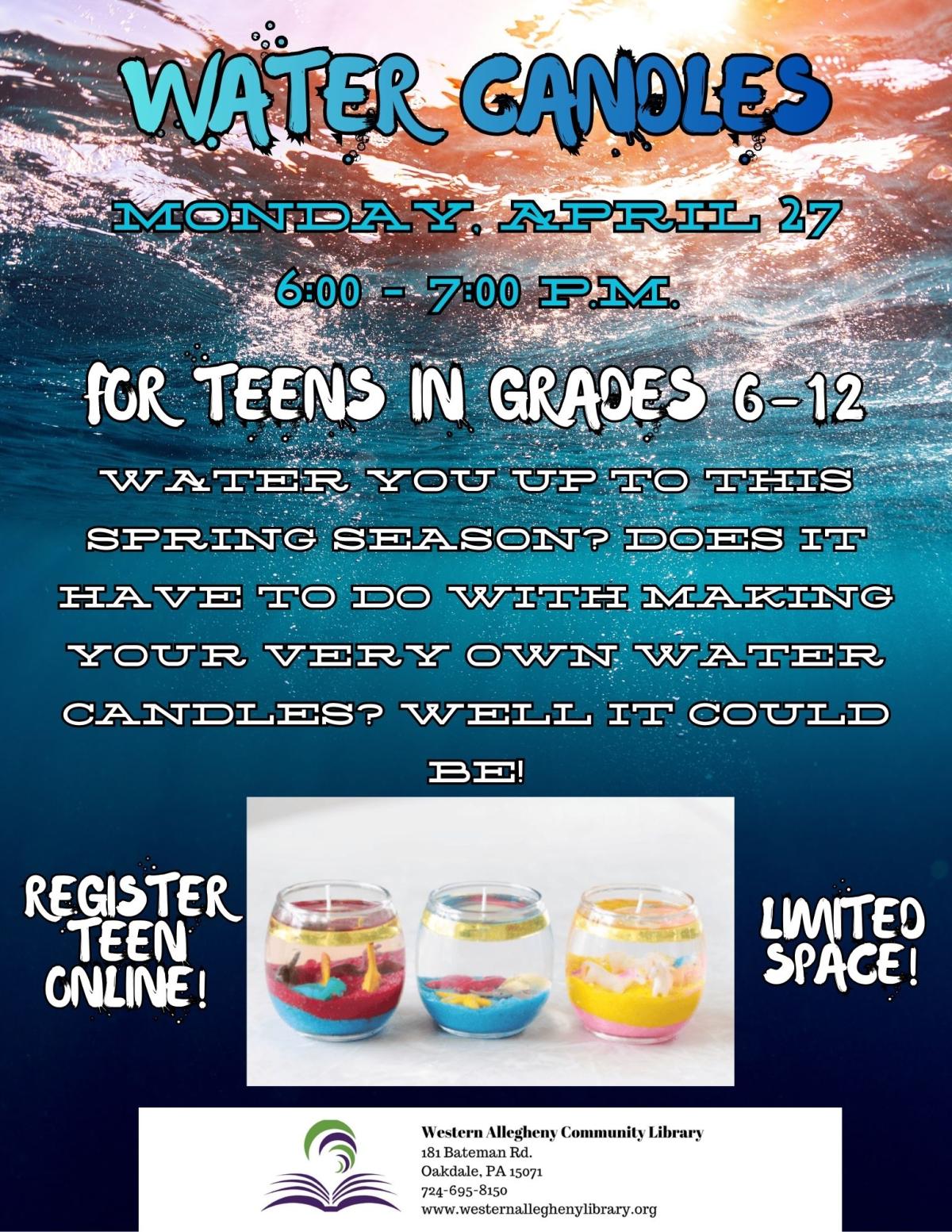 Water Candles Flyer